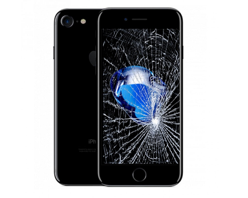 Замена защитного стекла на iphone 7 plus